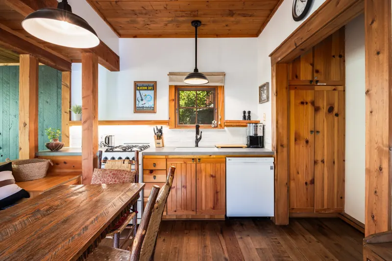 Kitchen and dining area in the Sundance condo